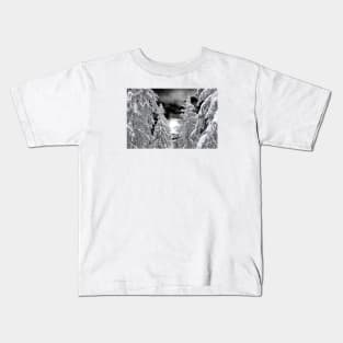 Fir Negative / Swiss Artwork Photography Kids T-Shirt